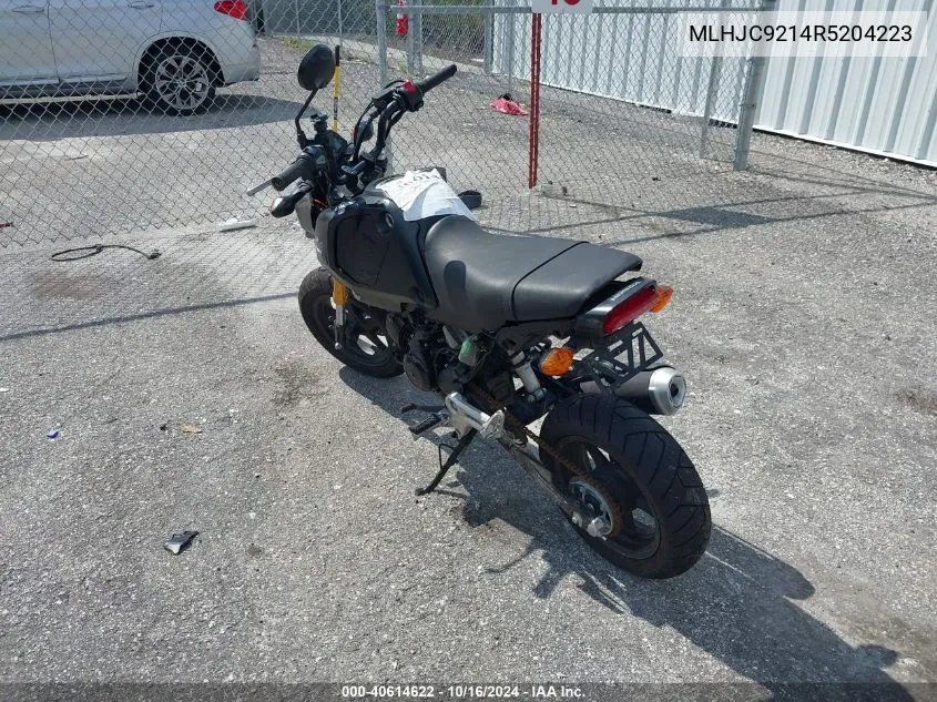 2024 Honda Grom 125 VIN: MLHJC9214R5204223 Lot: 40614622