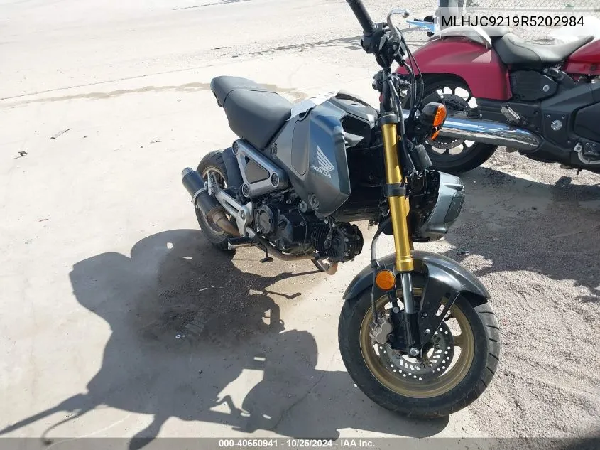 2024 Honda Grom 125 VIN: MLHJC9219R5202984 Lot: 40650941