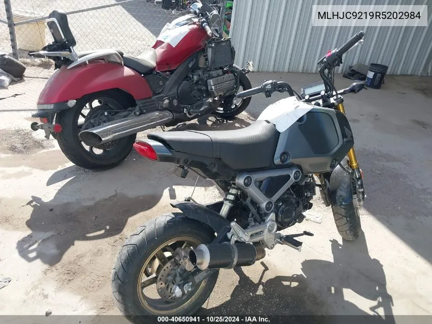 2024 Honda Grom 125 VIN: MLHJC9219R5202984 Lot: 40650941