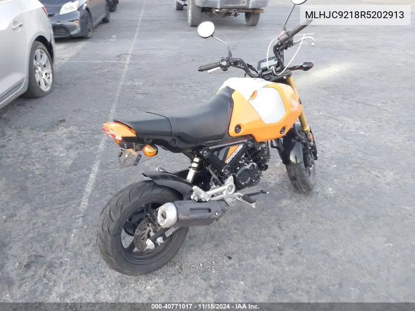 2024 Honda Grom 125 VIN: MLHJC9218R5202913 Lot: 40771017