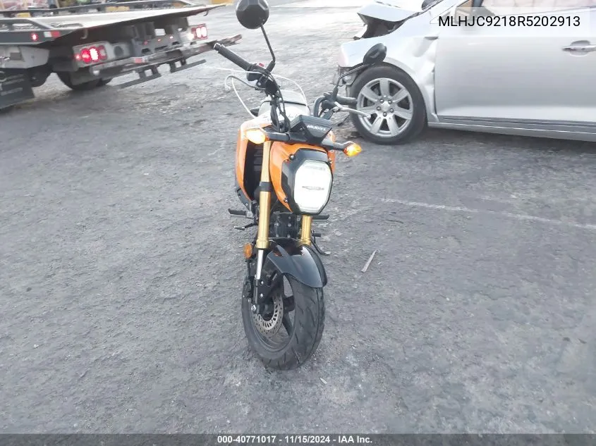 2024 Honda Grom 125 VIN: MLHJC9218R5202913 Lot: 40771017