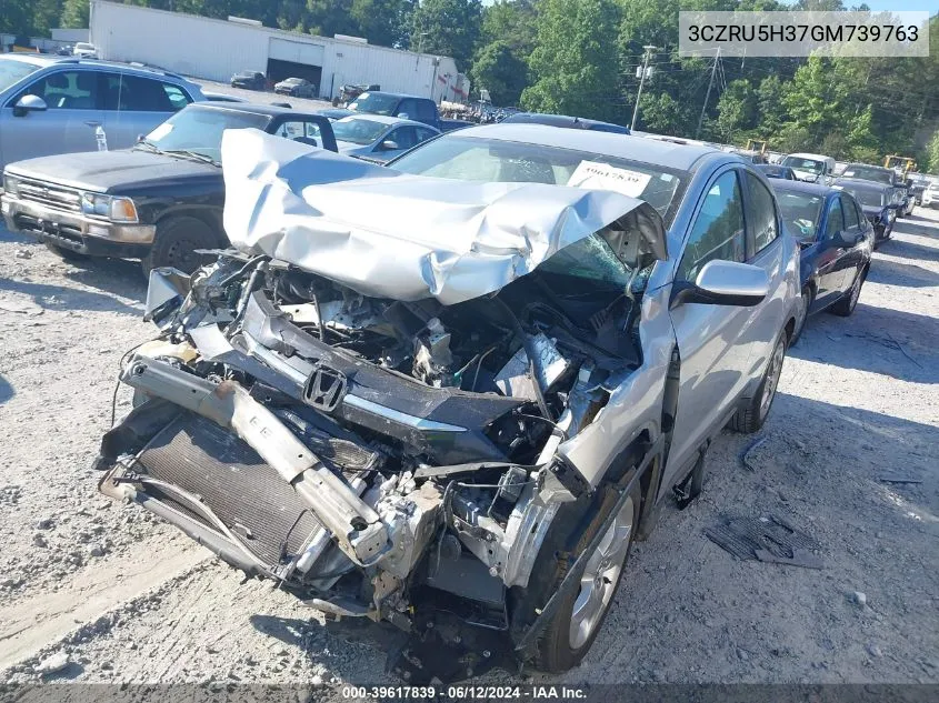 3CZRU5H37GM739763 2016 Honda Hr-V Lx