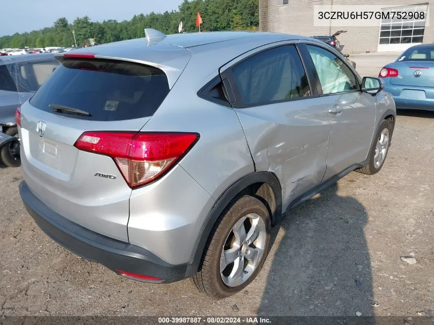 3CZRU6H57GM752908 2016 Honda Hr-V Ex