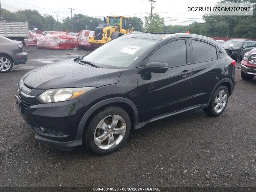 3CZRU6H79GM702092 2016 Honda Hr-V Ex-L