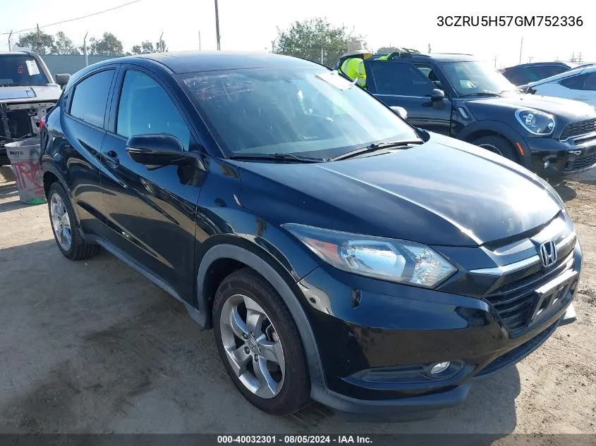 2016 Honda Hr-V Ex VIN: 3CZRU5H57GM752336 Lot: 40032301