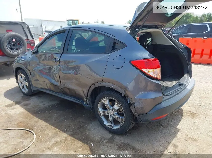 3CZRU5H30GM748272 2016 Honda Hr-V Lx