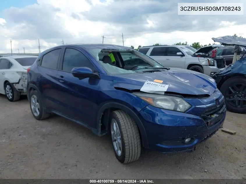 3CZRU5H50GM708243 2016 Honda Hr-V Ex