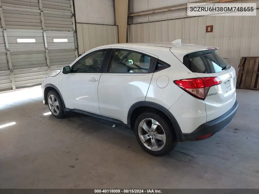 3CZRU6H38GM748655 2016 Honda Hr-V Lx