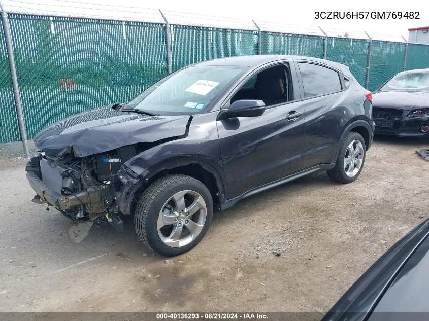 3CZRU6H57GM769482 2016 Honda Hr-V Ex