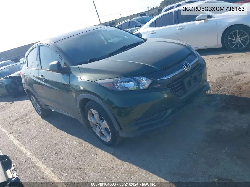 3CZRU5G3XGM736163 2016 Honda Hr-V Lx