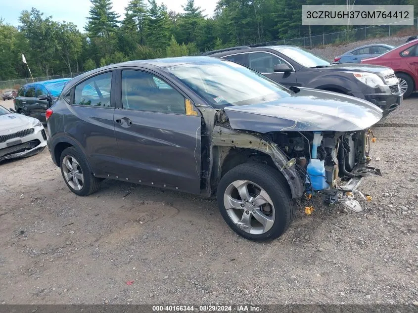 3CZRU6H37GM764412 2016 Honda Hr-V Lx