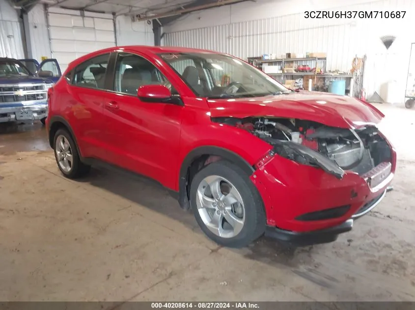 3CZRU6H37GM710687 2016 Honda Hr-V Lx