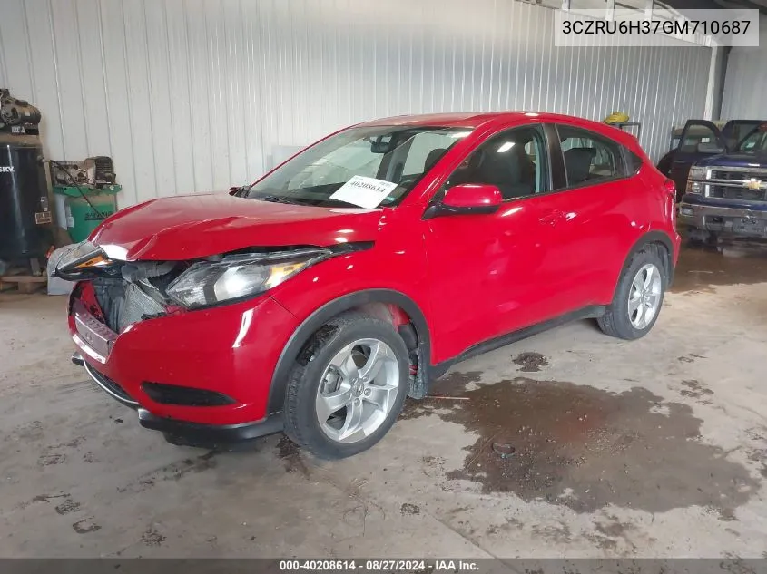 3CZRU6H37GM710687 2016 Honda Hr-V Lx