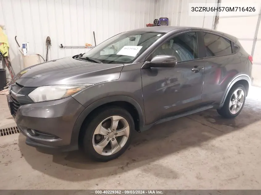 2016 Honda Hr-V Ex VIN: 3CZRU6H57GM716426 Lot: 40229362