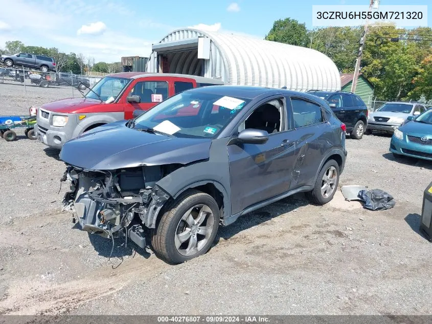 2016 Honda Hr-V Ex VIN: 3CZRU6H55GM721320 Lot: 40276807