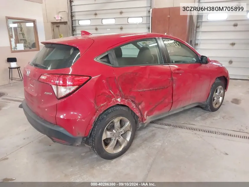 3CZRU6H38GM705899 2016 Honda Hr-V Lx