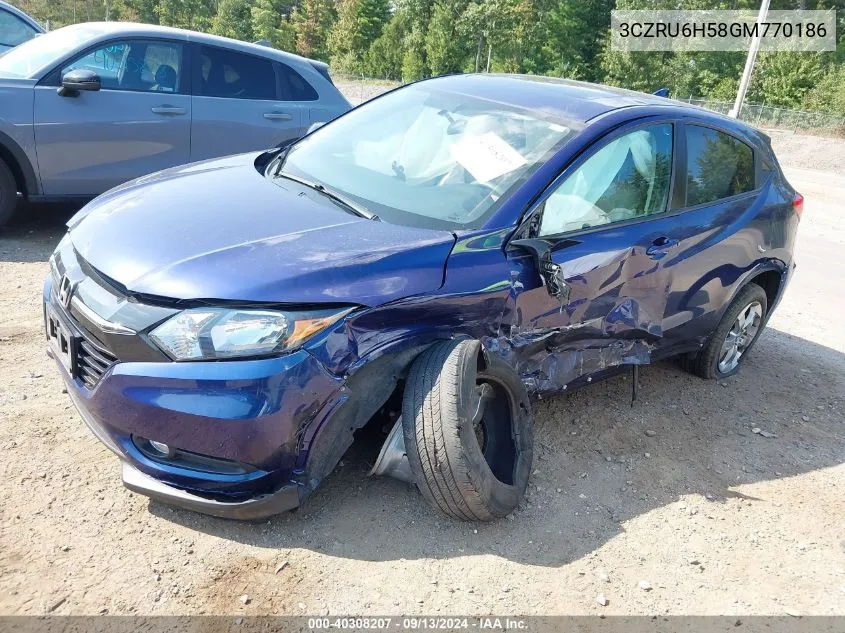 3CZRU6H58GM770186 2016 Honda Hr-V Ex