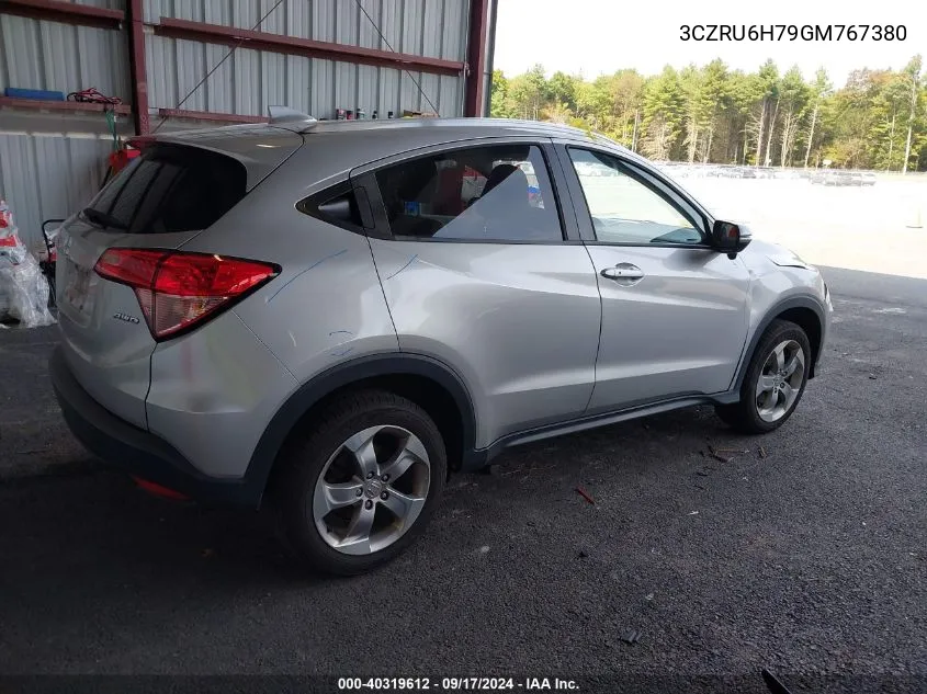 3CZRU6H79GM767380 2016 Honda Hr-V Ex-L