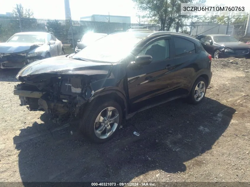 3CZRU6H71GM760763 2016 Honda Hr-V Exl