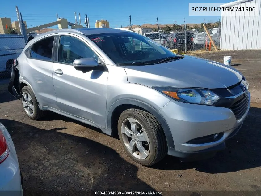 3CZRU6H71GM741906 2016 Honda Hr-V Exl