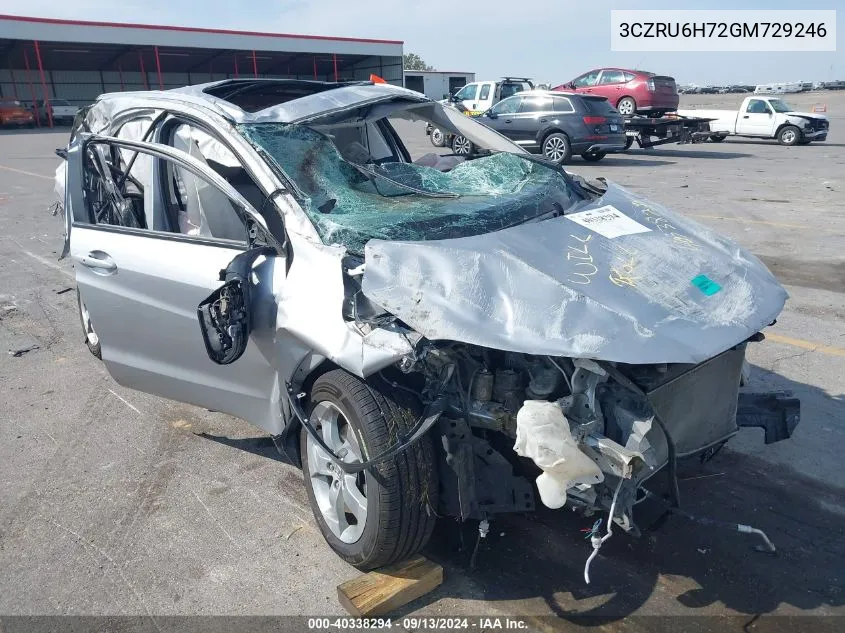 3CZRU6H72GM729246 2016 Honda Hr-V Exl