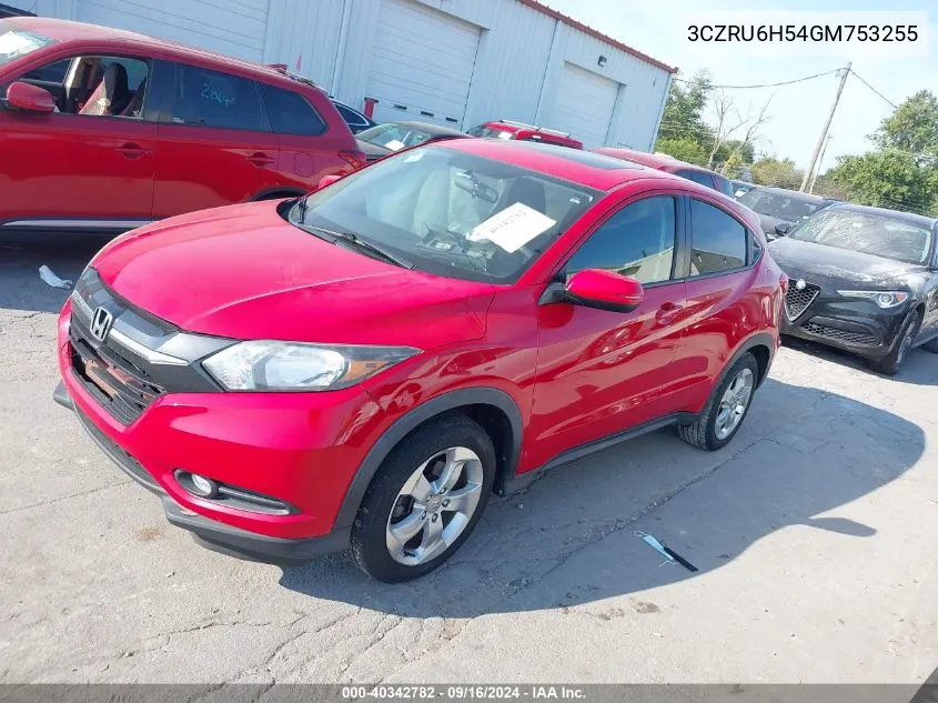 2016 Honda Hr-V Ex VIN: 3CZRU6H54GM753255 Lot: 40342782