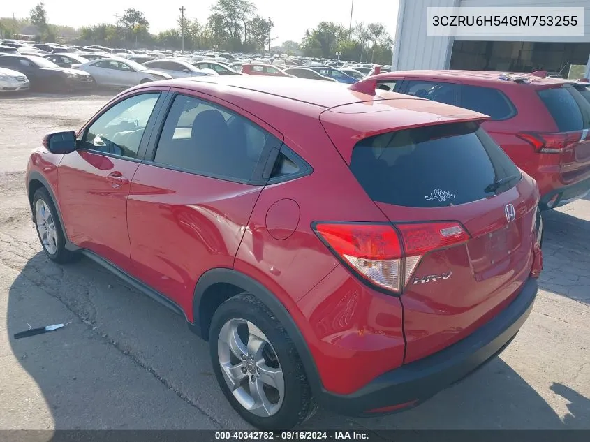 2016 Honda Hr-V Ex VIN: 3CZRU6H54GM753255 Lot: 40342782