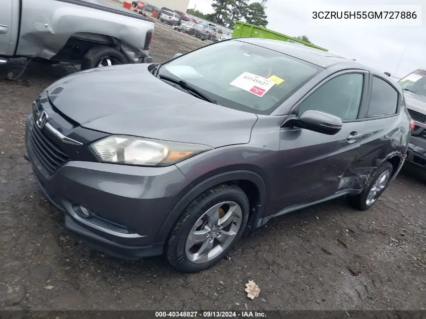 3CZRU5H55GM727886 2016 Honda Hr-V Ex