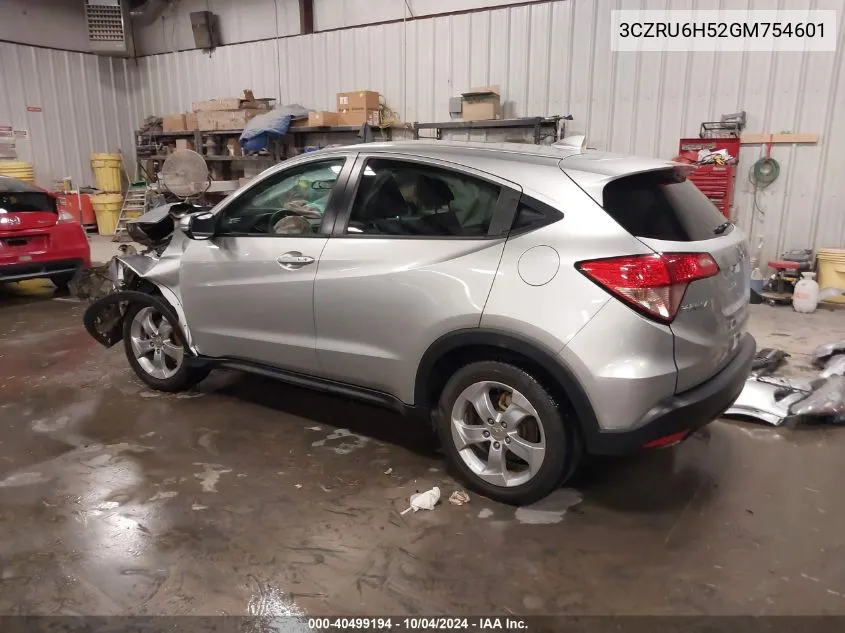 2016 Honda Hr-V Ex VIN: 3CZRU6H52GM754601 Lot: 40499194