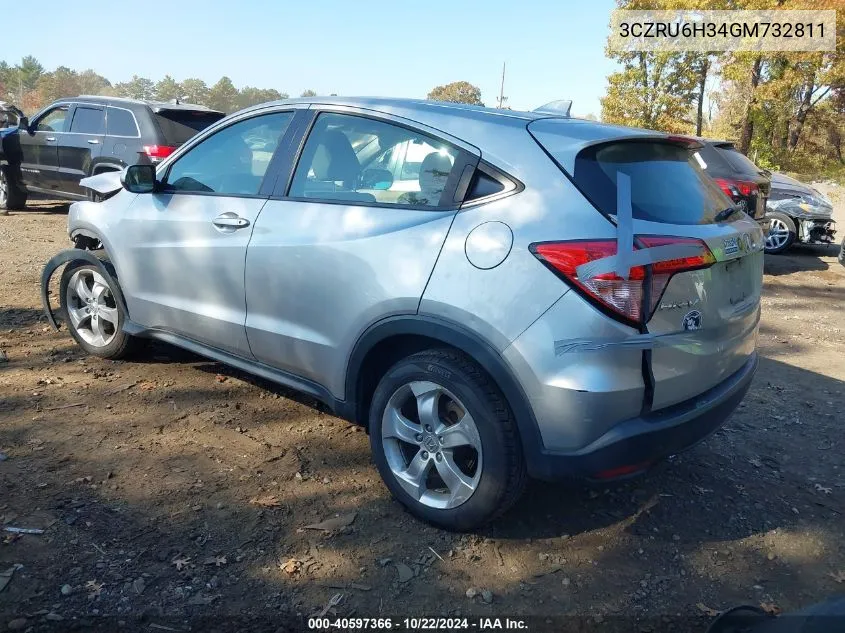 2016 Honda Hr-V Lx VIN: 3CZRU6H34GM732811 Lot: 40597366