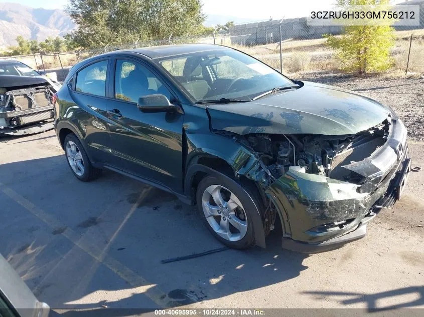 3CZRU6H33GM756212 2016 Honda Hr-V Lx