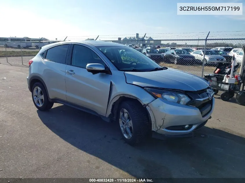 2016 Honda Hr-V Ex VIN: 3CZRU6H55GM717199 Lot: 40832428