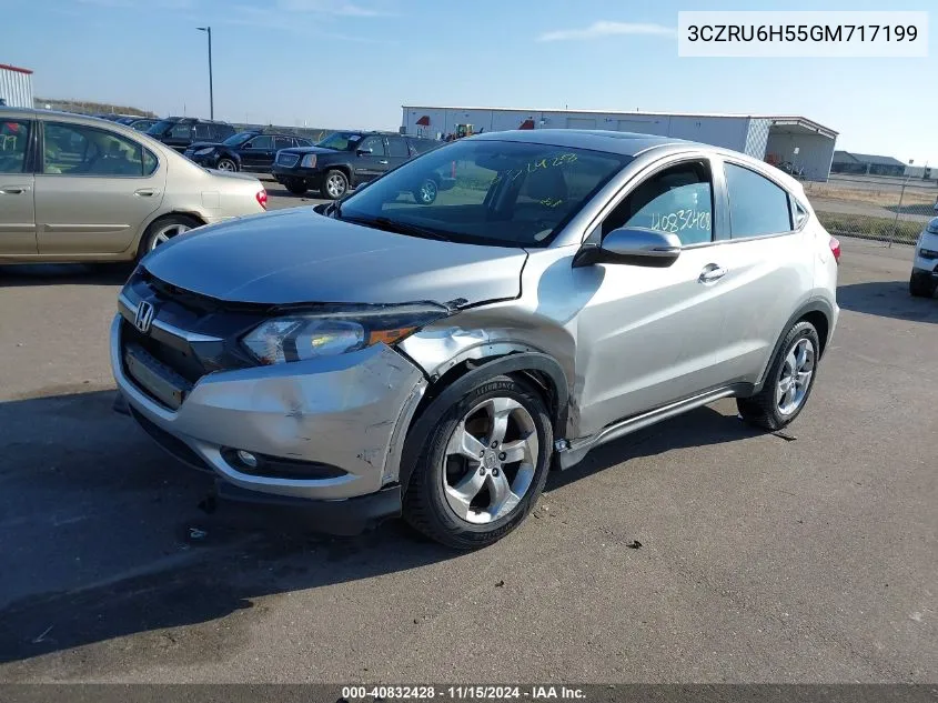 2016 Honda Hr-V Ex VIN: 3CZRU6H55GM717199 Lot: 40832428