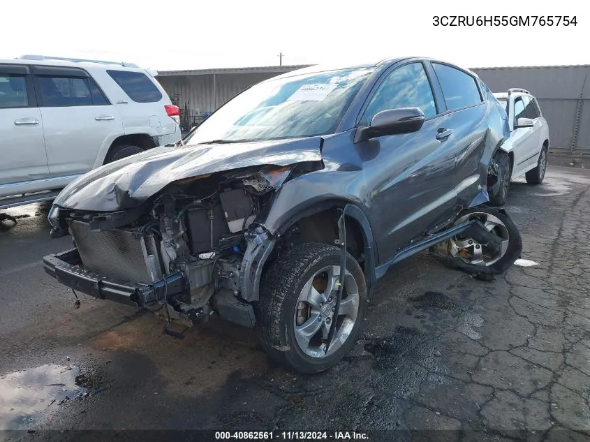 2016 Honda Hr-V Ex VIN: 3CZRU6H55GM765754 Lot: 40862561