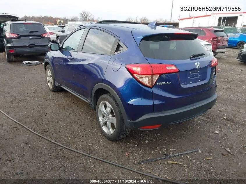 2016 Honda Hr-V Ex VIN: 3CZRU6H52GM719556 Lot: 40864377