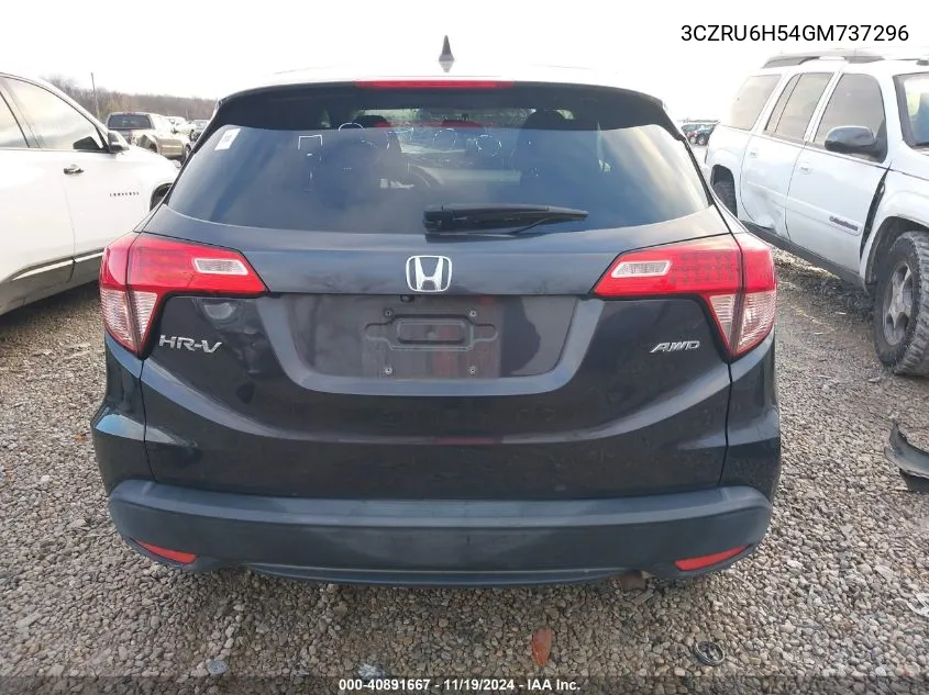 2016 Honda Hr-V Ex VIN: 3CZRU6H54GM737296 Lot: 40891667