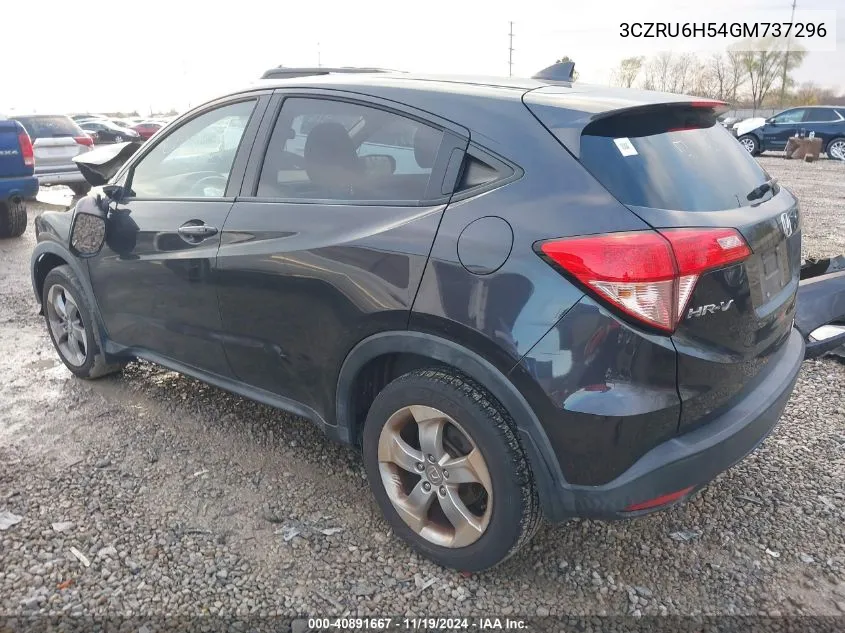 2016 Honda Hr-V Ex VIN: 3CZRU6H54GM737296 Lot: 40891667