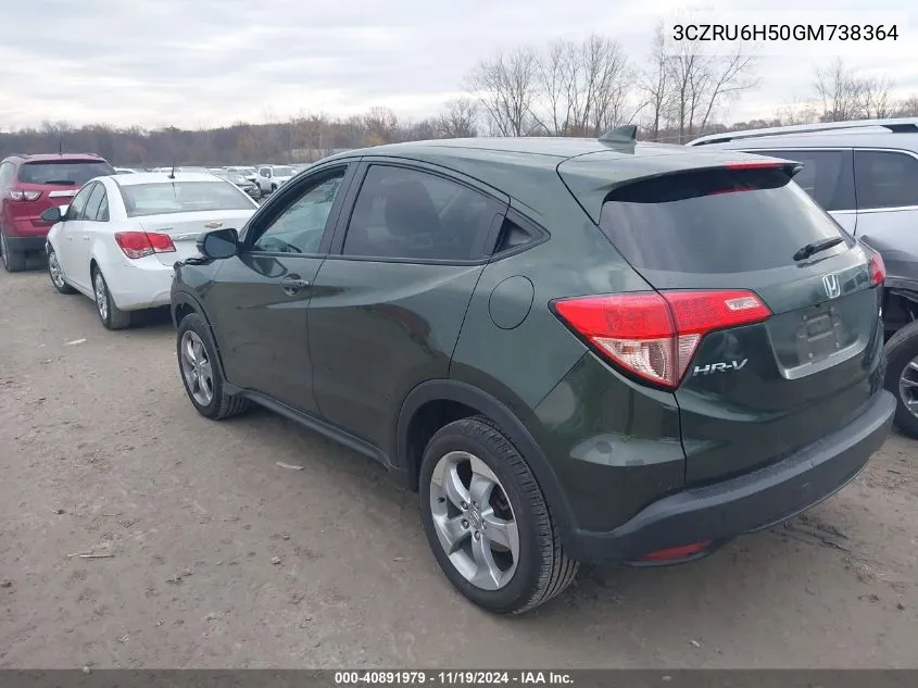 2016 Honda Hr-V Ex VIN: 3CZRU6H50GM738364 Lot: 40891979