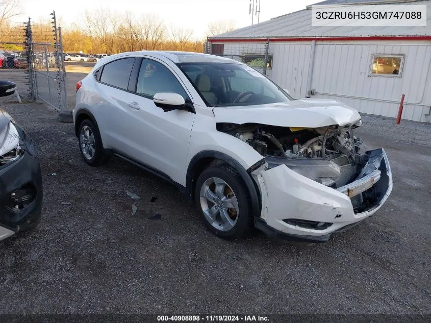 2016 Honda Hr-V Ex VIN: 3CZRU6H53GM747088 Lot: 40908898