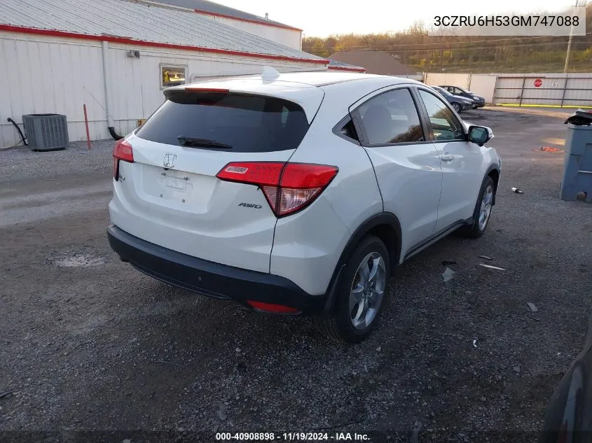 2016 Honda Hr-V Ex VIN: 3CZRU6H53GM747088 Lot: 40908898