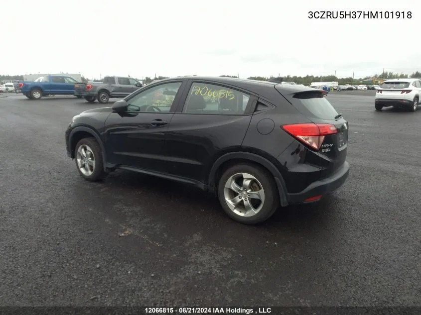 3CZRU5H37HM101918 2017 Honda Hr-V Lx