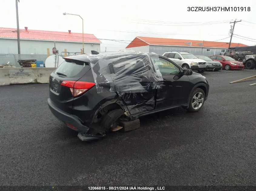 3CZRU5H37HM101918 2017 Honda Hr-V Lx