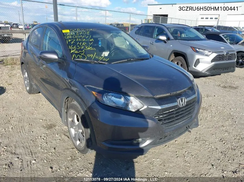 2017 Honda Hr-V VIN: 3CZRU6H50HM100441 Lot: 12113078