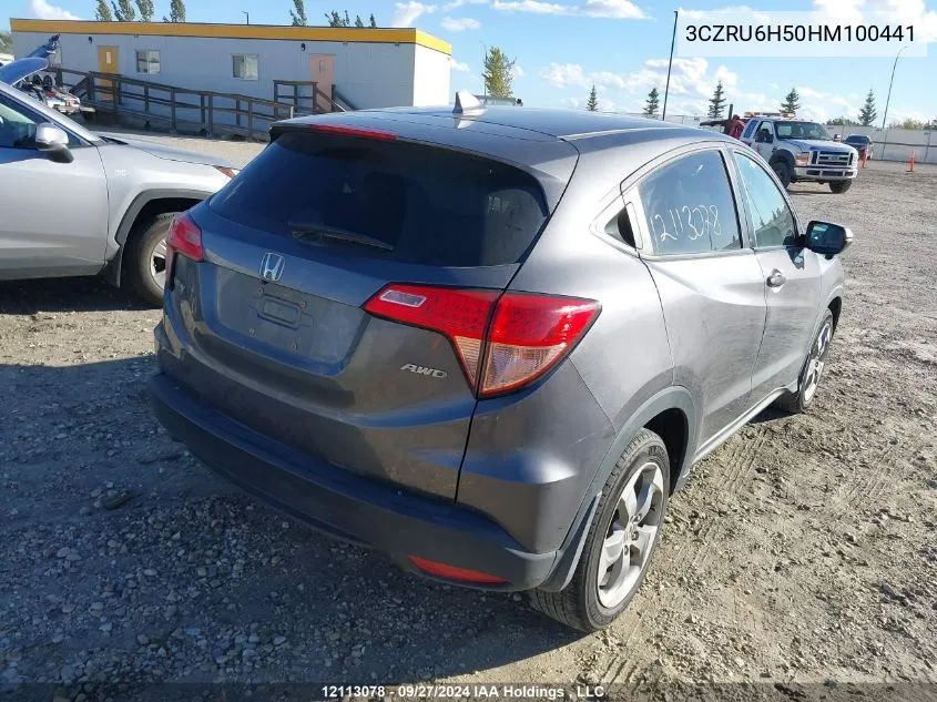 2017 Honda Hr-V VIN: 3CZRU6H50HM100441 Lot: 12113078