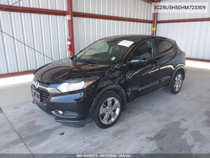 2017 Honda Hr-V Ex VIN: 3CZRU5H50HM723309 Lot: 39389273