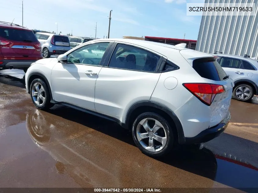 2017 Honda Hr-V Ex VIN: 3CZRU5H50HM719633 Lot: 39447542