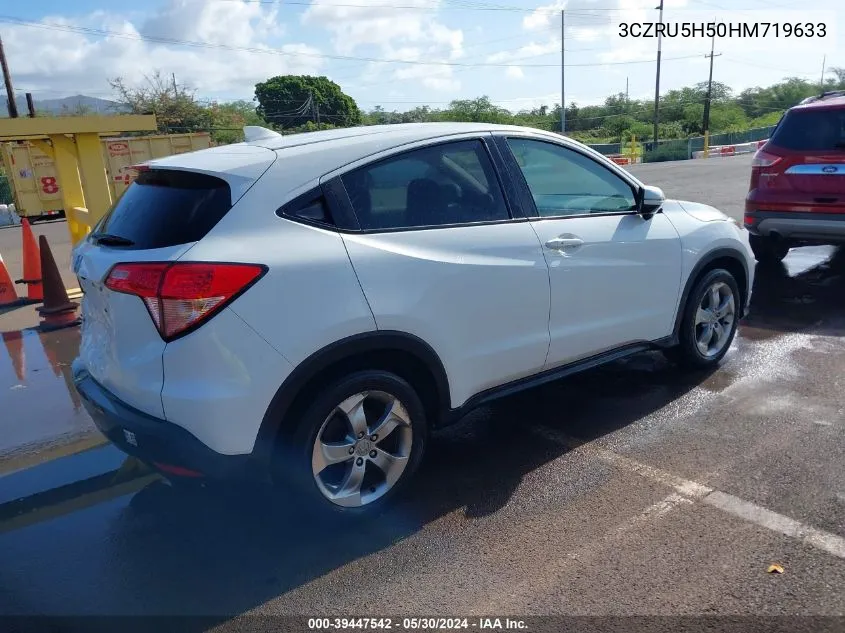 2017 Honda Hr-V Ex VIN: 3CZRU5H50HM719633 Lot: 39447542