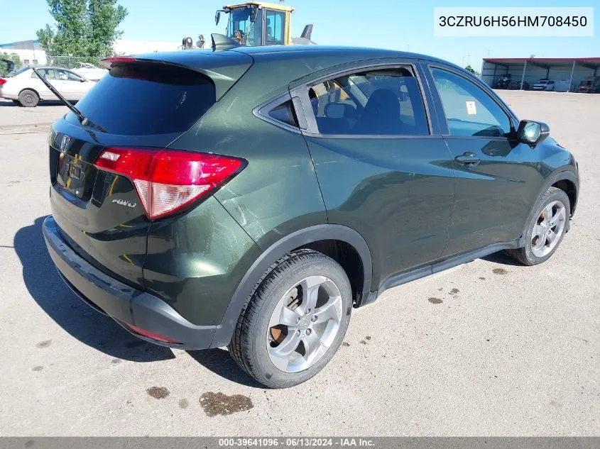 3CZRU6H56HM708450 2017 Honda Hr-V Ex