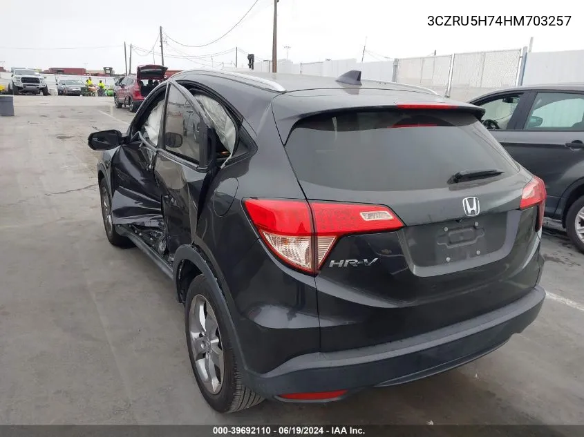 3CZRU5H74HM703257 2017 Honda Hr-V Ex-L