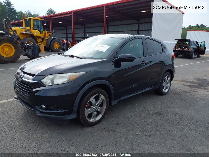 2017 Honda Hr-V Ex VIN: 3CZRU6H56HM715043 Lot: 39867582